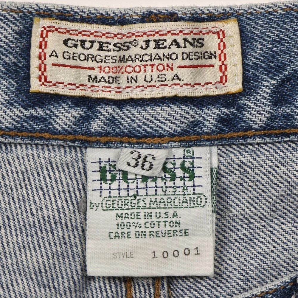 Vintage Guess Georges‎ Marciano Jeans Made in USA 36 x 32 Stained Workwear 10001